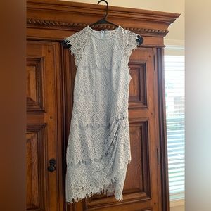 Women’s baby blue size small mini lace dress